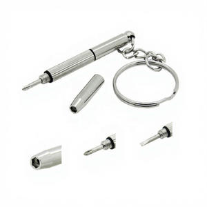 Wholesale Portable 3-in-1 <b>Mini</b> Keychain Eyeglasses Screwdriver <b>Kit</b> Multifunctional Repair <b>Tool</b> Plastic Bottle - Product Image 3