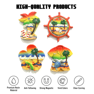 Aimant de réfrigérateur en résine 3D en forme de tortue de <span class=keywords><strong>mer</strong></span>, logo personnalisé, prix bas, écologique, vente en gros, souvenir de <span class=keywords><strong>vacances</strong></span> à Hawaï, cadeau - Product Image 5