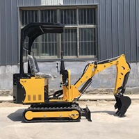 Les plus petites mini-pelleteuses 0.8t 1t Godet Escavator Attachements Crawer Mini Excavator à vendre au Royaume-Uni
