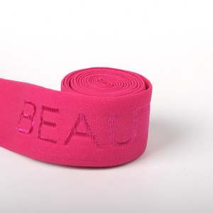 Custom Nylon Spandex Material <b>Elastic</b> Webbing Belt Jacquard LOGO <b>Elastic</b> Waistband - Product Image 2