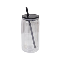 Gobelet en plastique PC coloré 16oz, double paroi, écologique, réutilisable, sans BPA, pour fêtes