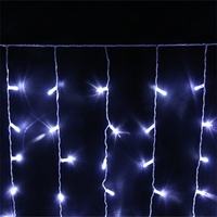 4W Weihnachts-Außendekoration Girlande 24V 110V/220V Statische LED-Vorhang-Eiszapfen-Lichterkette