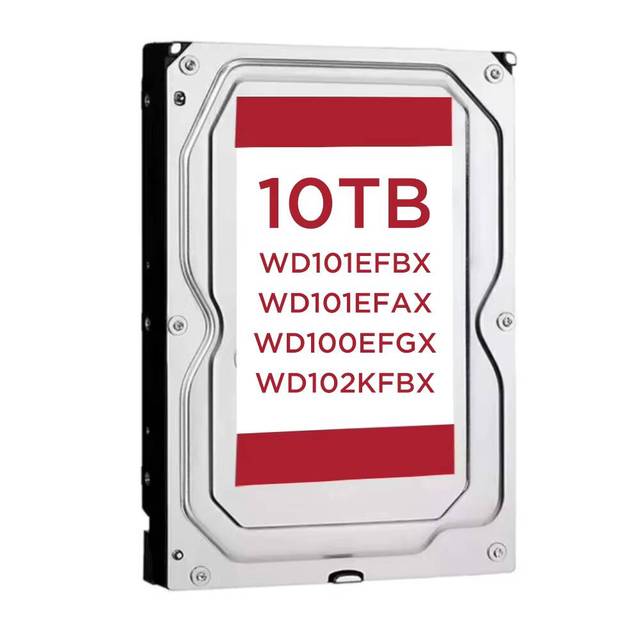 10TB 3.5 Inch 7200RPM 512MB Cache SATA CMR NAS Internal Hard Drive WD101EFBX WD101EFAX WD100EFGX WD102KFBX