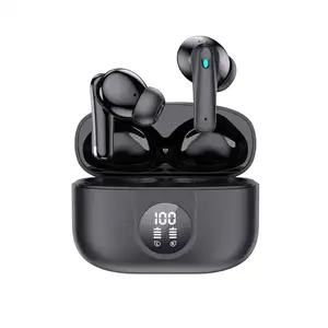 P91 pro ANC ENC earphone Mini, earbud nirkabel Mini suara Super Tws, waktu kerja lama, desain tampilan LED