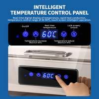 WINNERS-Chauffe-plat électrique sécurisé pour enfants, bain-marie en acier inoxydable, chauffe-buffet intelligent avec couvercle en verre pour hôtel