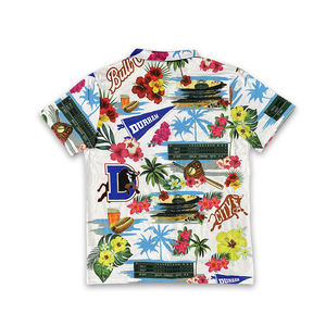 Diseño personalizado Estilo Hawaiano patrón casual sublimación botón camisetas - Product Image 3