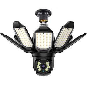 4MP wifi ngoài trời an ninh Đèn pha máy ảnh 6000LM lũ ánh sáng 2 chiều âm thanh 360 ° PTZ ai phát hiện tự động theo dõi CMOS hình ảnh - Product Image 1