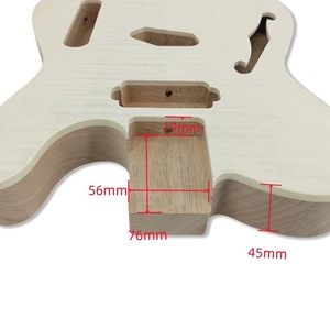 Piezas de cuerpo de guitarra DIY sin terminar de arce y aliso, de origen de fábrica - Product Image 5
