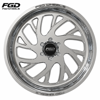 Jantes forgées super simples FGD 22x12 24x14 26x14 26x16 28x16 chromées noires polies 6 trous 6x135 6x120 6x5.5 pour RAM 1500 Ford F150