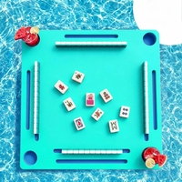Table de Mahjong flottante pour piscine, plateau pour jeux de cartes, Mahjong, Poker, Scrabble, Dominos, Fournitures pour fêtes estivales à la plage