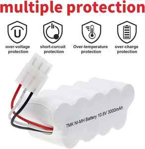 Yüksek drenaj (5C ~ 10C) <span class=keywords><strong>NiMH</strong></span> <span class=keywords><strong>10.8V</strong></span> yedek pil paketi güç araçları için 3000MAH 2000mAh akülü elektrikli süpürge süpürgesi - Product Image 4