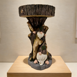 Support de Plantes Gnomique <span class=keywords><strong>en</strong></span> Résine <span class=keywords><strong>en</strong></span> Forme de Bassin d'Oiseaux, Décoration de Jardin Extérieur, Ornement de Cour, Mangeoire à Oiseaux - Product Image 2