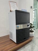 Machine à glaçons en cubes LZ, sous comptoir, commerciale, 45 kg/24h, en acier inoxydable, automatique, pour café, bar, cuisine
