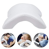 Oreiller en mousse à mémoire de forme avec trou pour le bras, anti-engourdissement des mains, pour la sieste au bureau, multifonction, orthopédique, pour la santé du cou, pour couple, en polyester et coton