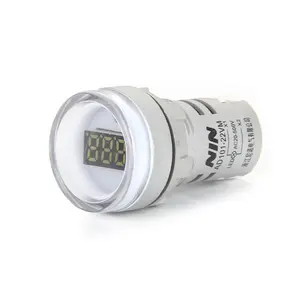 좋은 공급 업체 전압계 모니터 디지털 화이트 소형 LED 화면 전압계 전압 감지기 신호 표시기 라이트 패널
