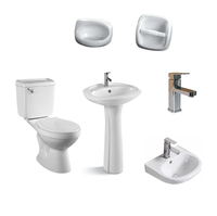 Cuvette de toilettes moderne 2025 en céramique à double chasse avec siphon en S, drainage facile et double fonction de rinçage