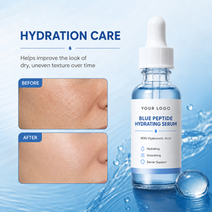 Sérum Hydratant au Peptide de Cuivre Bleu à Faible MOQ : Hydrate la Peau Quotidiennement, Lisse la Texture, Renforce la Barrière Cutanée, Répare les Coups de Soleil, Prolonge la Longévité de la Peau - Product Image 2
