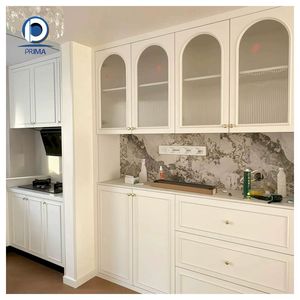Gabinetes de Cocina <span class=keywords><strong>Prima</strong></span> Personalizados con Acabado Laca de Superficie Lisa, Construcción de Madera Sólida <span class=keywords><strong>Natural</strong></span> - Product Image 3