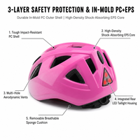 Casque de vélo de route réglable pour enfants avec feu arrière, respirant, couleur personnalisée, casque VTT pour garçons et filles, pour la conduite quotidienne