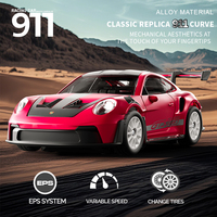 Voitures de Drift Professionnelles en Alliage 4x4 20KM/H, Modèles 911 et GTR à l'Échelle 1:43 avec Gyro, Télécommande Proportionalle Complète 2.4Ghz, Jouets RC et Cadeaux pour Amateurs