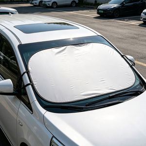 Pare-soleil de voiture pliable personnalisé avec logo, réflecteur UV et chaleur, protection intérieure estivale pour berline, SUV, camion – Cadeau publicitaire - Product Image 2