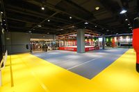 Tapis de sol portable gonflable 3m x 3m pour Karaté, Judo, MMA, Boxe, en toile, avec coussinets de combat déroulables – Pakistan