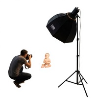WEVIEW 150W Kit d'éclairage annulaire portable lumière du jour pour photographie et vidéo avec boîte à lumière en alliage d'aluminium pour films, mariages, YouTube