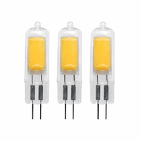 Ampoule LED G4 AC/DC 12V 2W 150LM 2200K-6000K 360-Degrés COB Verre pour Lustre Résidentiel et Paysager, CRI Élevé >80 CE/FCC