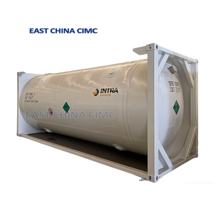 Conteneur-citerne <span class=keywords><strong>ISO</strong></span> en acier inoxydable de 20 pieds de marque CIMC pour gaz liquides cryogéniques LOX/LN2/LAR, norme ASME - Product Image 1