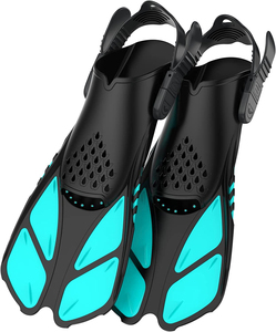 <span class=keywords><strong>Aletas</strong></span> de Buceo Ajustables al por Mayor, <span class=keywords><strong>Aletas</strong></span> de Snorkel de Talón Abierto con Pala Corta, <span class=keywords><strong>Aletas</strong></span> de Natación para Entrenamiento - Product Image 5