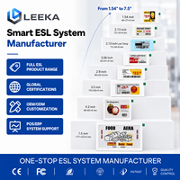 LEEKA Fabricante de Etiquetas Electrónicas para Estantes, Etiqueta Electrónica de Precio Digital Inalámbrica de 2.9 Pulgadas para Boutique ESL