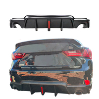 Lèvre arrière de voiture pour 2014-2016 LEXUS IS250 IS350 Lèvre de pare-chocs arrière pour IS200T Diffuseur arrière avec lumière LED Style ABS Matière plastique