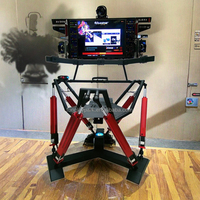 Simulateur de vol 3D avec cockpit d'avion et structure métallique pour une utilisation en intérieur/extérieur, parcs d'aventure, aéroports à domicile, zones de jeux éducatives