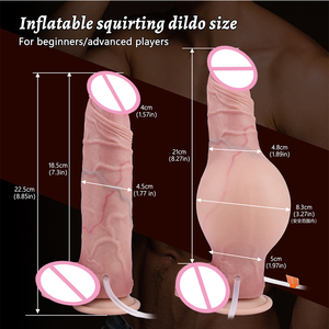 SXXY eiaculazione gonfiabile Dildo anale Plug per donne uomini realistici giocattoli sessuali in Silicone per la prostata vaginale gioco di prodotti sessuali fabbrica - Product Image 2