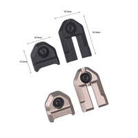Système de tir tactique de simulation unisexe avec base fixe à fente pour interrupteur filaire à queue de rat en métal