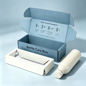Corrugated <b>Box</b> With Customized Logo Paper Vacuum Flask Water Tumbler <b>Bottle</b> Shipping Mailer <b>Box</b> Packaging For Water <b>Bottle</b> - Product Image 1