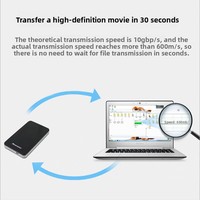 Câble USB 3.0 Type-C vers Micro-B avec transmission de données et charge rapide pour disques durs externes et ordinateurs ALK-02 (matériau PVC)