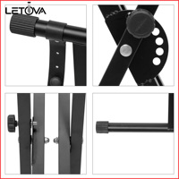 Support de clavier flexible réglable et durable Letova KS-2 pour piano