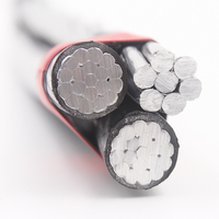 Transmisión aérea líneas de cable de alimentación Cable de paquete aéreo 3 núcleos Zuzara Limpet Scallop triplex ABC Precio del cable