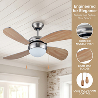 Ventilateur de plafond industriel pour la maison, Nigeria, Ghana, 4 pales en MDF, ventilateur de plafond électrique décoratif en métal, faible bruit, CE ROHS SAA