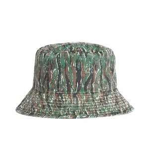 Custom Embroidery Bucket Hat Outdoor Camouflage Fisherman Hats