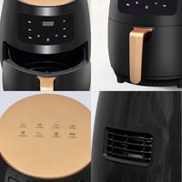 Friteuse à Air Chaud Numérique de 6L pour Usage Domestique, Cuisine Saine Faible en Gras, Pot de Cuisson Intelligent, Four Électrique Profond et Chaud