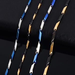 สร้อยคอเหล็กกล้า<span class=keywords><strong>ไร</strong></span>้สนิมรูปทรงไม้ไผ่กันน้ำ ไม่ซีดจาง คุณภาพดี สำหรับผู้ชาย - Product Image 2