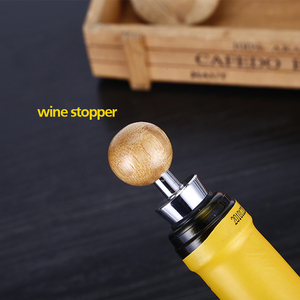 Juego de caja de regalo de madera personalizada al por mayor, sacacorchos para vino, cuchillo de caballito de mar, vertedor y tapón de vino, juegos de accesorios para vino de acero inoxidable - Product Image 3