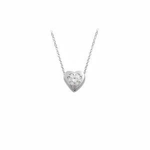 14K Solid Gold Solitaire Heart Charm Light <b>Cheap</b> <b>Necklace</b> Fine Jewellery for Women Made in Turkey - Product Image 2