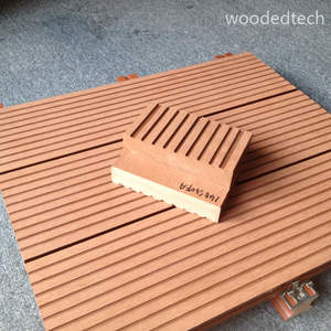 Rãnh cạnh rắn WPC decking ngoài trời ẩn Fastener tương thích 12ft Chiều dài rừng Nâu - Product Image 3