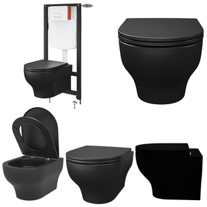 <span class=keywords><strong>WC</strong></span> <span class=keywords><strong>suspendu</strong></span> rétro en céramique vitrifiée avec bidet intégré pour salle de bain - Product Image 1