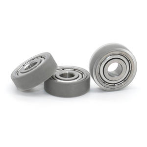 Factory Wholesale 5*16*5mm Flat Silent Guide Wheels TPU <b>Polyurethane</b> <b>Rubber</b>-Coated Pulleys for Bearings and 16mm Wheel Sizes - Product Image 3