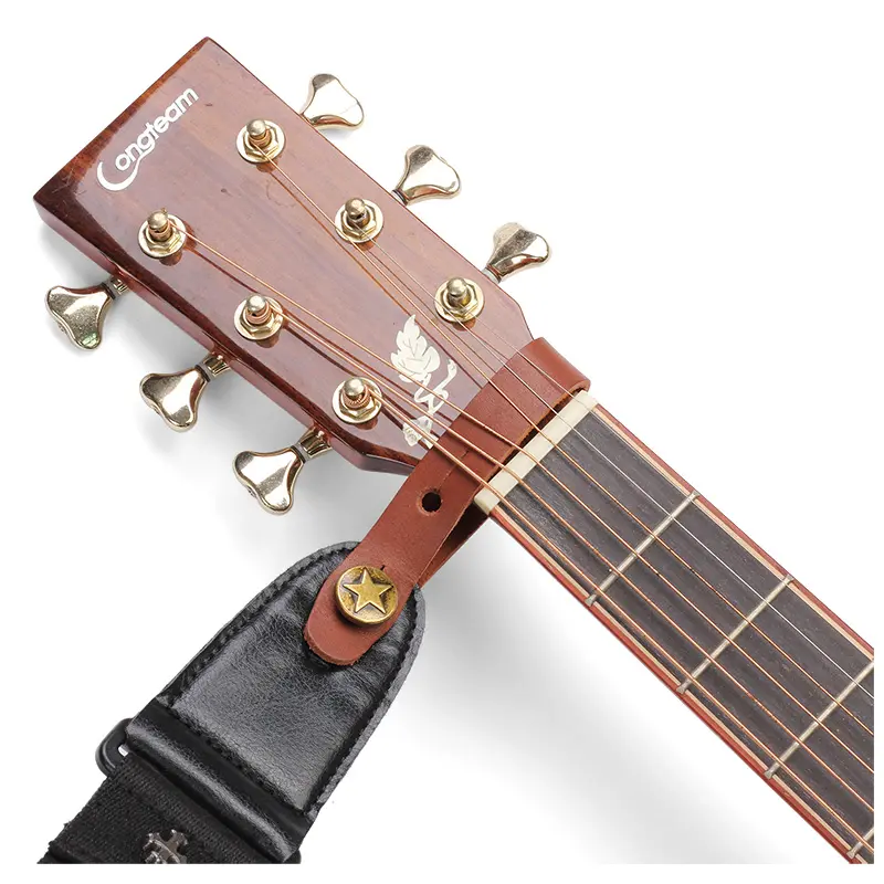 Leder gitarren zubehör Akustik-und E-Gitarren gurt Knopf verschluss Spindel stock adapter Schlösser
