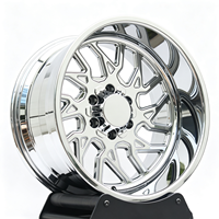 Jantes en alliage forgé SL 24x14 26x16 28x16 30X16 6X139.7 8X165.1 8X170 8X180 à déport profond polies pour Ford F-150 RAM 1500 3500